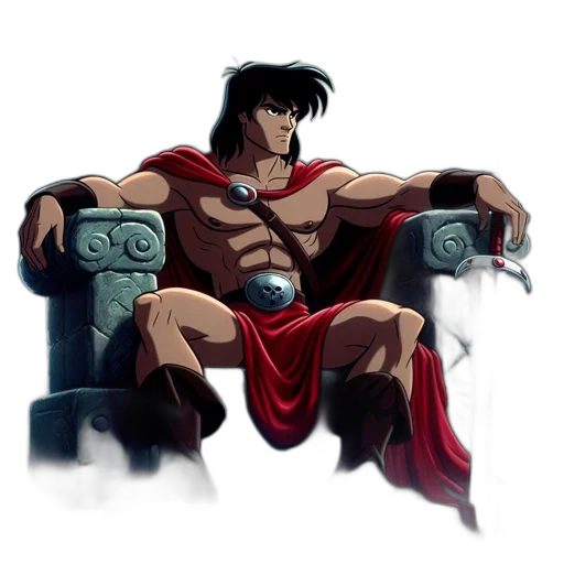 furniture, sword, concept art, comic book art, fantasy art, pixel art, animated, hero transparent PNG cut-out