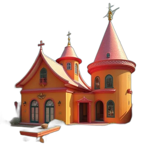 building, crown, furniture, hat, 3d render, concept art, fantasy art, pixel art transparent PNG cut-out