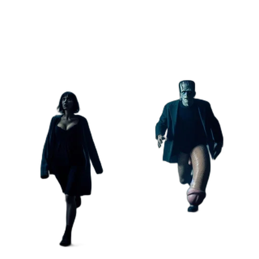 jacket, mask, umbrella, concept art, comic book art, 3d render, pixel art, outer space transparent PNG cut-out