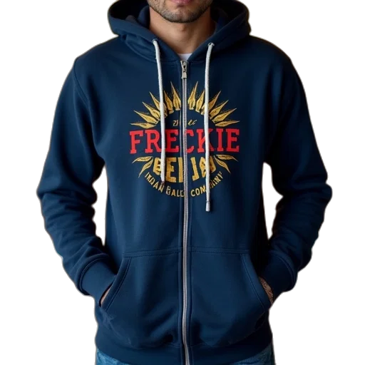 jacket, fire, navy, zip transparent PNG cut-out