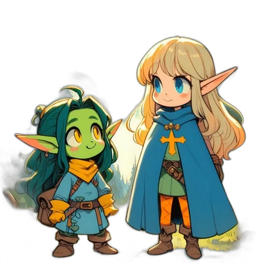 staff, sword, fantasy art, pixel art, concept art, watercolor, green, two transparent PNG cut-out