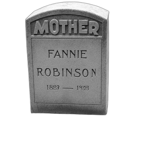 grayscale, image, headstone, name, mother, top, names, fannie transparent PNG cut-out