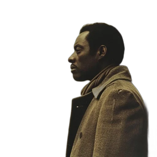 jacket, face, staff, earth tones, man, brown, coat, african transparent PNG cut-out