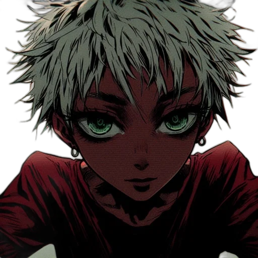 creature, face, mask, weapon, comic book art, anime, cartoon, concept art transparent PNG cut-out