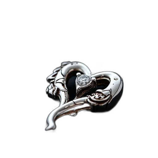 jewelry, dragon, crown, staff, 3d render, fantasy art, close-up, image transparent PNG cut-out