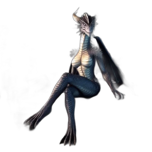creature, staff, dragon, animal, concept art, fantasy art, 3d render, pixel art transparent PNG cut-out