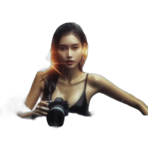 weapon, staff, face, robot, photorealistic, 3d render, concept art, oil painting transparent PNG cut-out