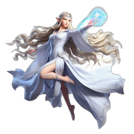dress, staff, sword, dragon, fantasy art, concept art, pixel art, watercolor transparent PNG cut-out