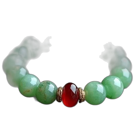 jewelry, green, jade, bracelets, red, aventurine transparent PNG cut-out