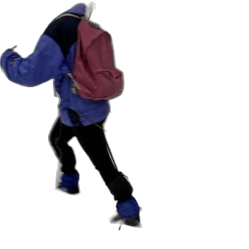 jacket, shoes, robot, staff, 3d render, concept art, photorealistic, blue transparent PNG cut-out