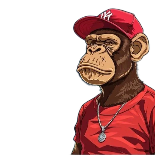 animal, photorealistic, concept art, cartoon, 3d render, digital, illustration, chimpanzee transparent PNG cut-out