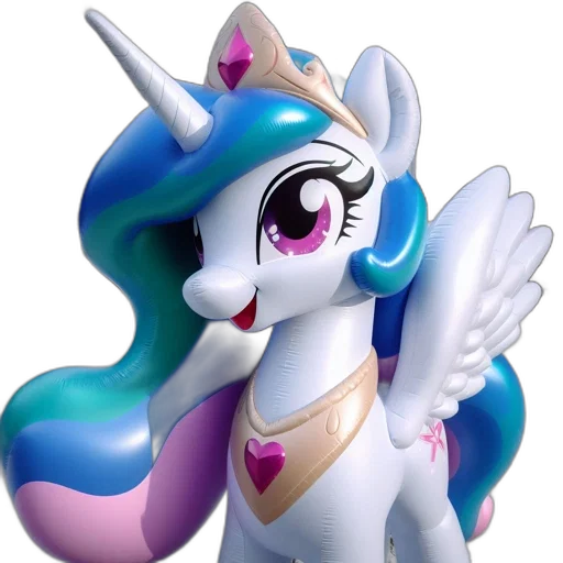 staff, crown, 3d render, concept art, fantasy art, cartoon, inflatable, unicorn transparent PNG cut-out