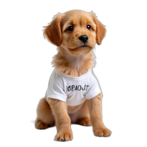 animal, staff, brown, dog, white, shirt, says, vermont transparent PNG cut-out