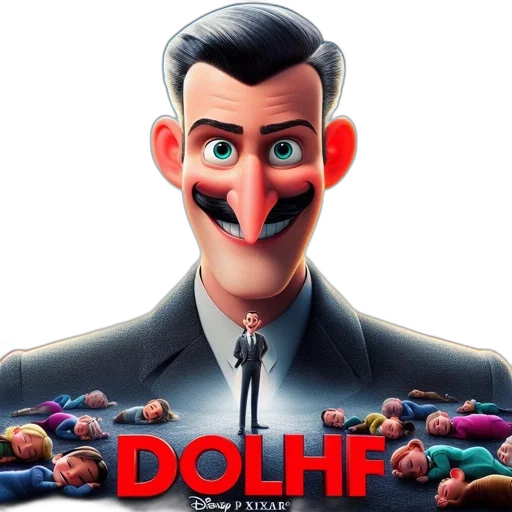 concept art, cartoon, 3d render, comic book art, poster, animated, film, dolph transparent PNG cut-out