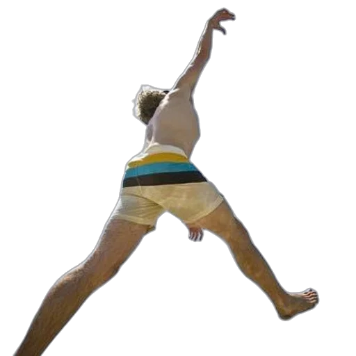 staff, creature, animal, 3d render, concept art, person, striped, shorts transparent PNG cut-out