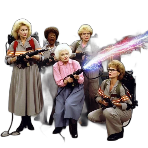 staff, weapon, concept art, comic book art, outer space, fire, five, women transparent PNG cut-out