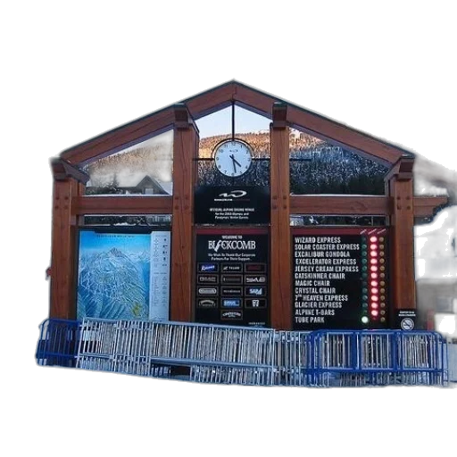 building, staff, 3d render, photorealistic, concept art, snow, wooden, structure transparent PNG cut-out