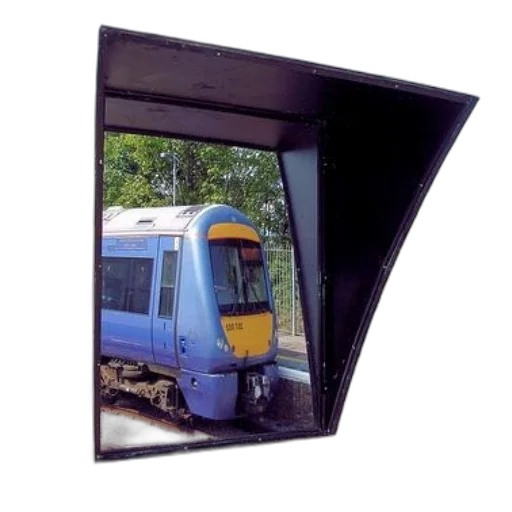 umbrella, face, robot, car, photorealistic, 3d render, blue, train transparent PNG cut-out