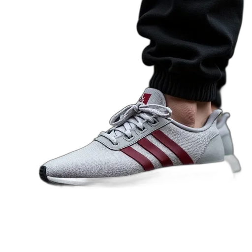 shoes, photorealistic, 3d render, mens, adidas transparent PNG cut-out