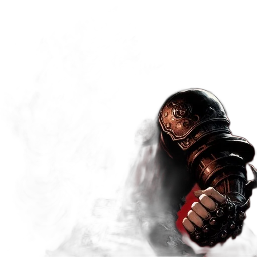 sword, weapon, face, mask, concept art, fantasy art, photorealistic, 3d render transparent PNG cut-out