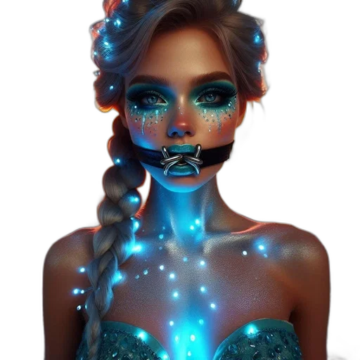mask, jewelry, face, crown, fantasy art, cyberpunk, concept art, photorealistic transparent PNG cut-out