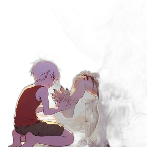 dragon, creature, animal, weapon, concept art, anime, fantasy art, pixel art transparent PNG cut-out