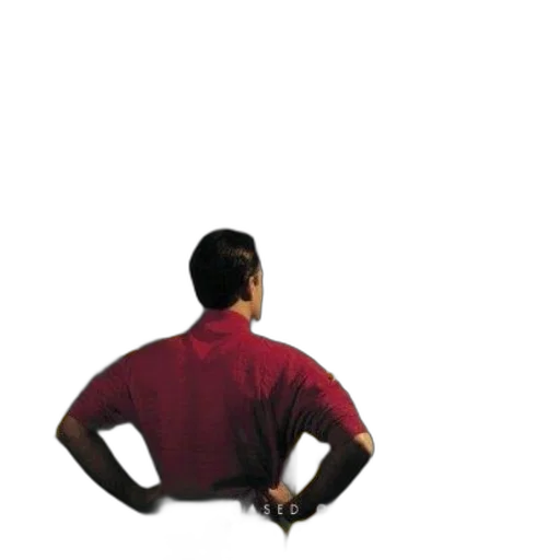 staff, jacket, robot, furniture, poster, man, red, shirt transparent PNG cut-out
