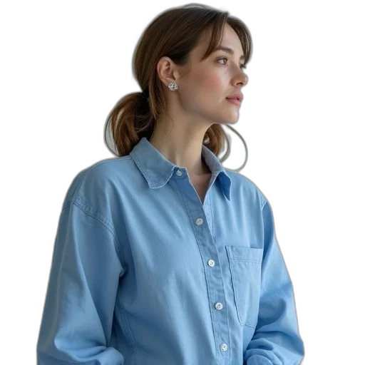jacket, staff, jewelry, dress, photorealistic, oil painting, blue, model transparent PNG cut-out