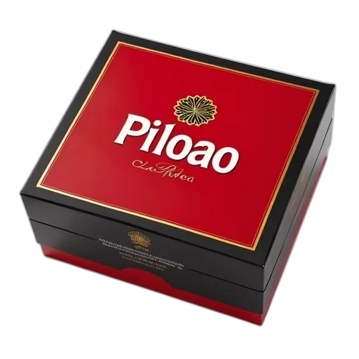 red, white, box, piloao, coffee, black, border, golden transparent PNG cut-out