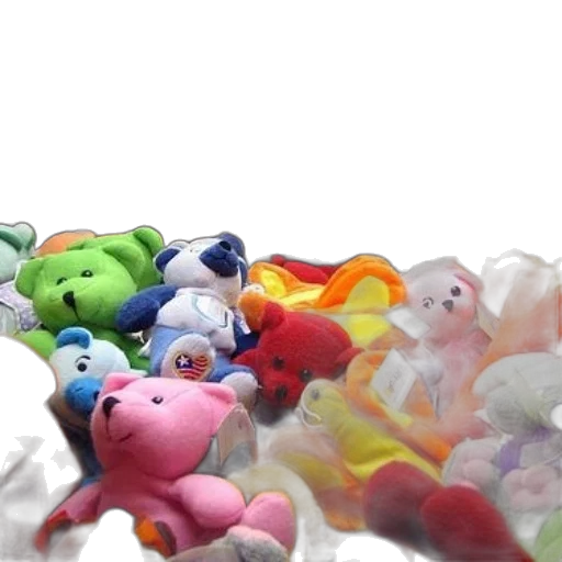 3d render, underwater, colorful, assortment, stuffed, animals, claw, machine transparent PNG cut-out