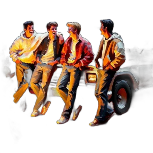 jacket, car, concept art, 3d render, pixel art, photorealistic, fire, city street transparent PNG cut-out