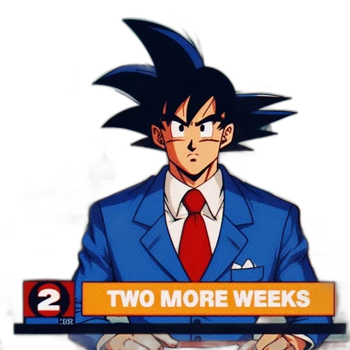 anime, concept art, pixel art, comic book art, blue, character, goku, dressed transparent PNG cut-out