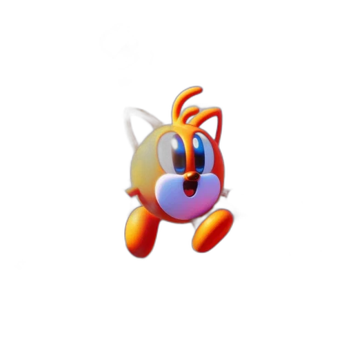 staff, animal, robot, crown, 3d render, pixel art, concept art, animated transparent PNG cut-out