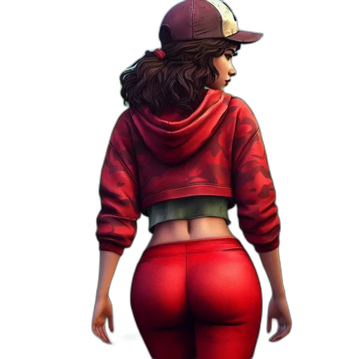 jacket, hat, concept art, pixel art, photorealistic, fantasy art, red, colorful transparent PNG cut-out