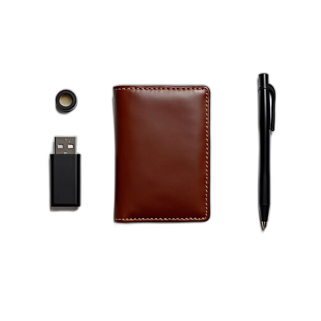 staff, jewelry, 3d render, concept art, dark, brown, leather, wallet transparent PNG cut-out