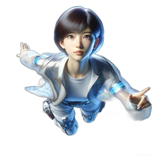 robot, staff, face, weapon, concept art, fantasy art, 3d render, photorealistic transparent PNG cut-out