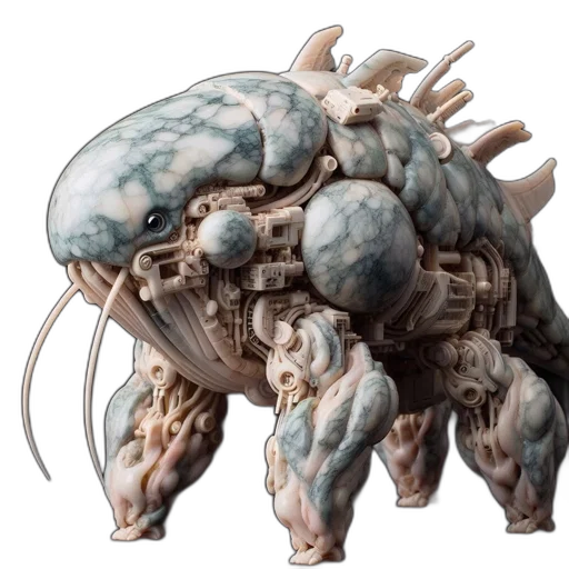 creature, weapon, animal, dragon, concept art, 3d render, fantasy art, steampunk transparent PNG cut-out