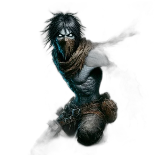 creature, staff, mask, animal, fantasy art, concept art, comic book art, photorealistic transparent PNG cut-out