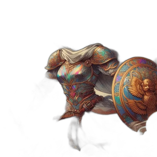 dragon, mask, weapon, crown, fantasy art, concept art, 3d render, photorealistic transparent PNG cut-out