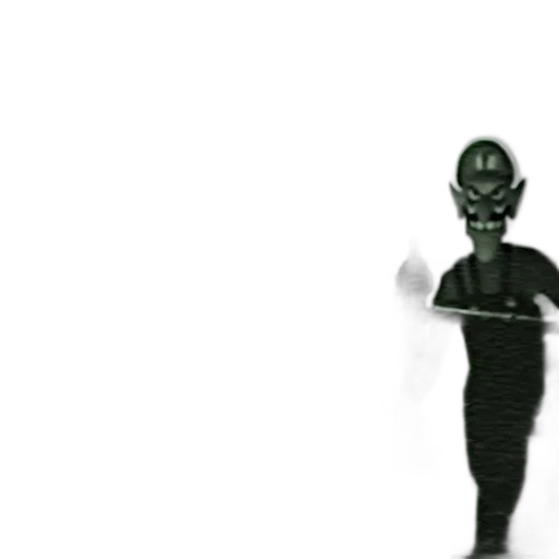 robot, staff, mask, creature, 3d render, concept art, outer space, underwater transparent PNG cut-out