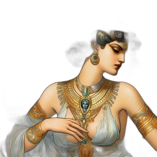 jewelry, crown, dress, fantasy art, concept art, photorealistic, oil painting, fire transparent PNG cut-out