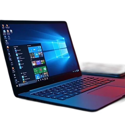 3d render, red, notebook, computer, netbook, intel, core, 250gb transparent PNG cut-out