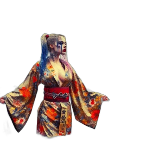 dress, jacket, mask, umbrella, concept art, 3d render, fantasy art, vaporwave transparent PNG cut-out