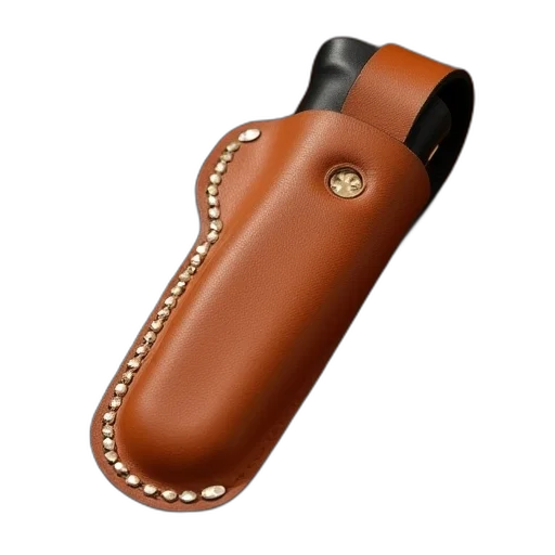 weapon, staff, 3d render, tan, leather, case, sheath transparent PNG cut-out