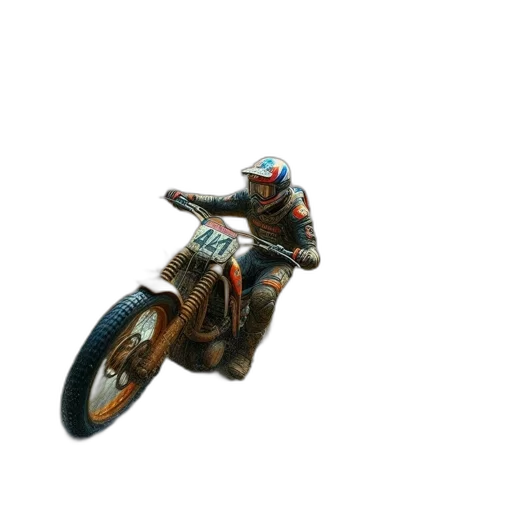 animal, 3d render, pixel art, concept art, photorealistic, motorcyclist, rides, through transparent PNG cut-out