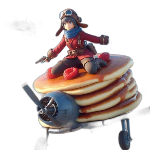 food, robot, concept art, 3d render, fantasy art, girl, pilot, outfit transparent PNG cut-out