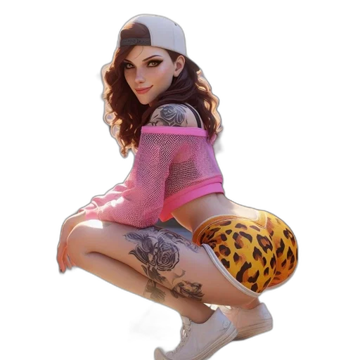 hat, dress, animal, photorealistic, fantasy art, 3d render, concept art, illustrated transparent PNG cut-out