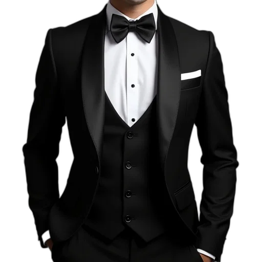 jacket, staff, photorealistic, 3d render transparent PNG cut-out
