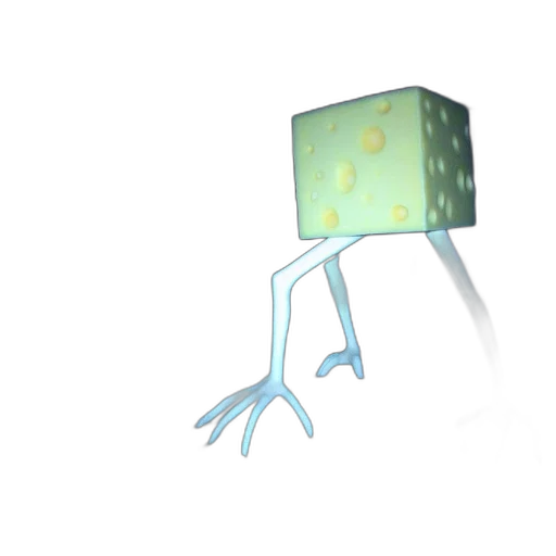 robot, creature, umbrella, furniture, 3d render, concept art, pixel art, fantasy art transparent PNG cut-out