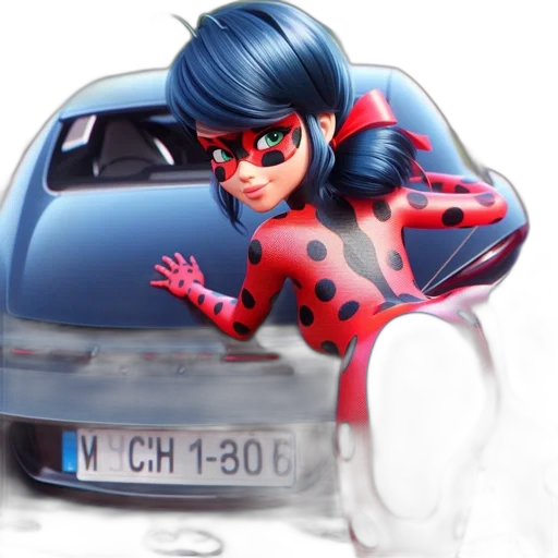 car, robot, jacket, 3d render, concept art, comic book art, cartoon, animated transparent PNG cut-out